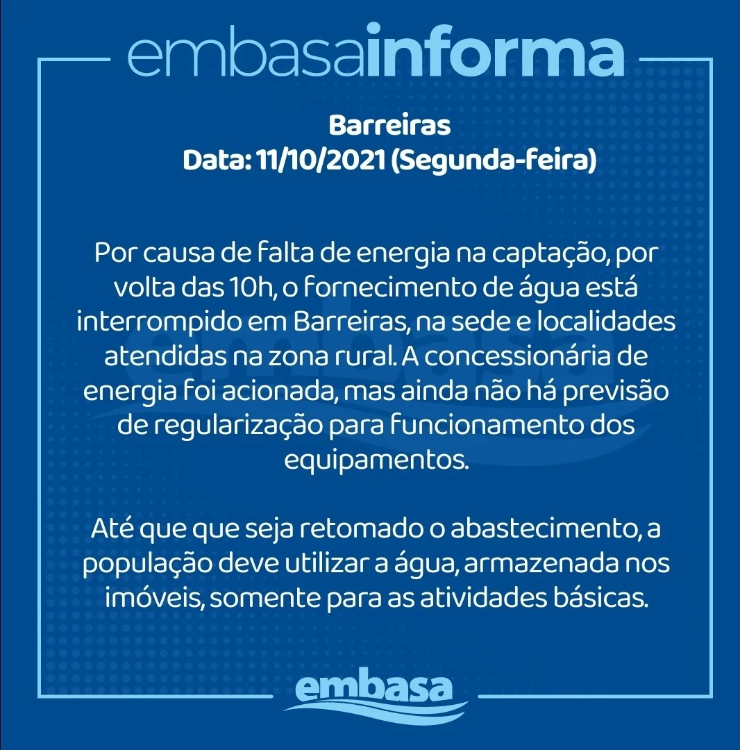 COMUNICADO BARREIRAS