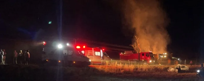 LEM: Grave acidente na BR 020 mata motorista carbonizado