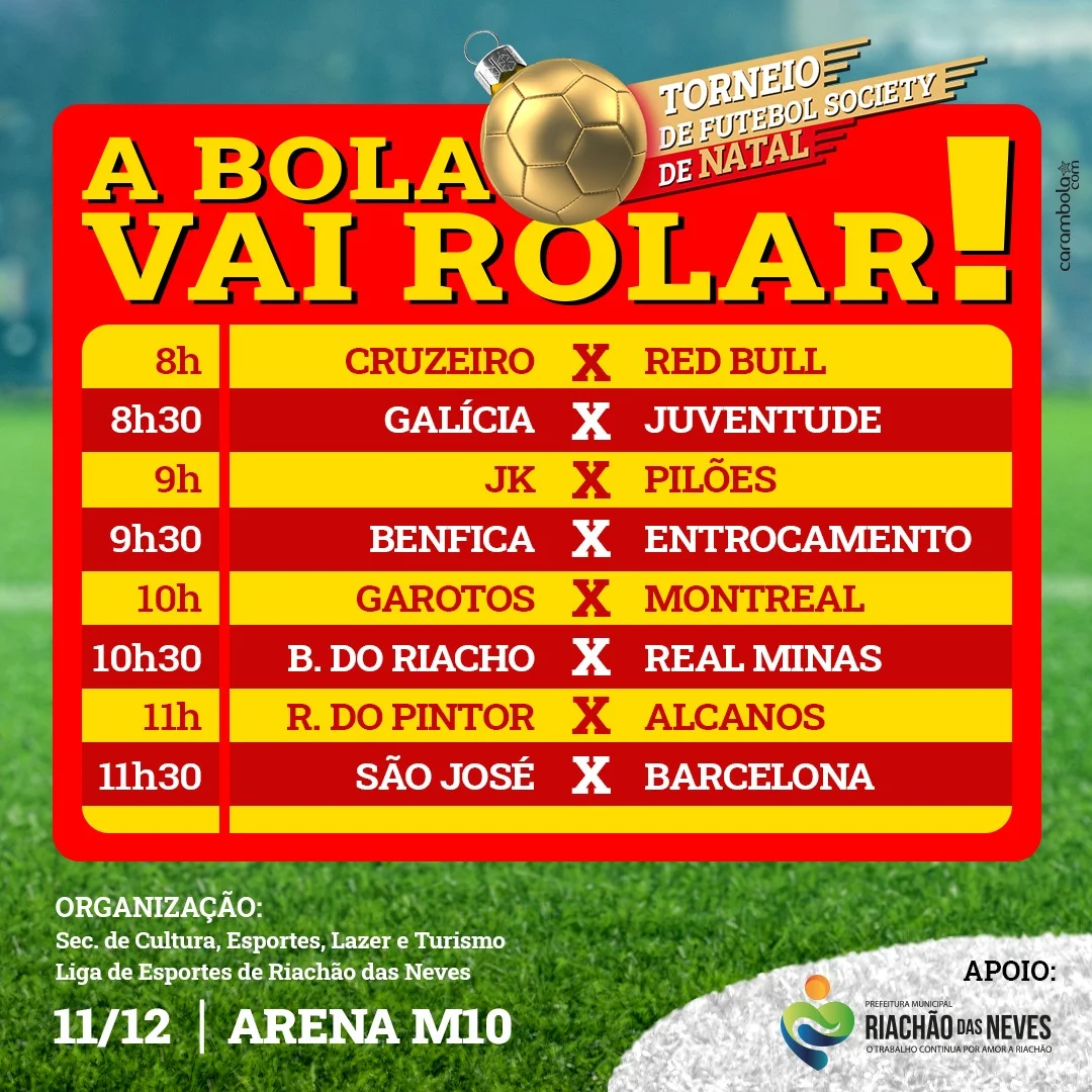 RIACHÃO DAS NEVES: A BOLA VAI ROLAR