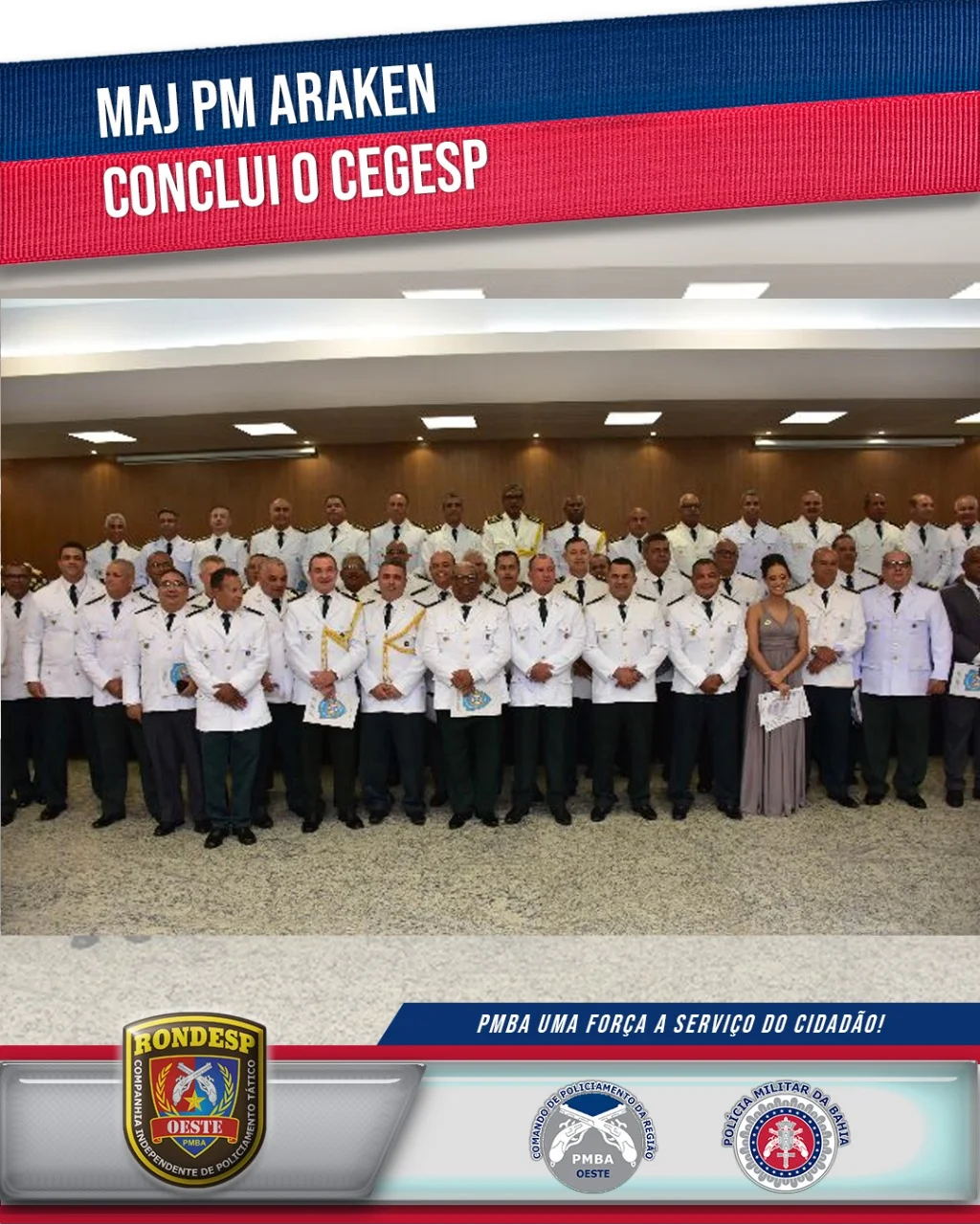 COMANDANTE DA RONDESP OESTE CONCLUI O CEGESP 2021