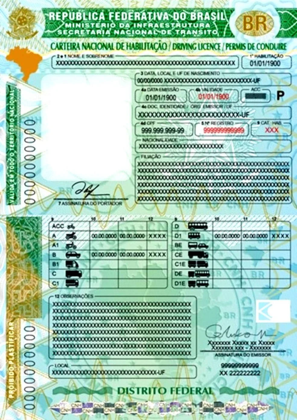 Brasil terá novo modelo de carteira de motorista em 2022