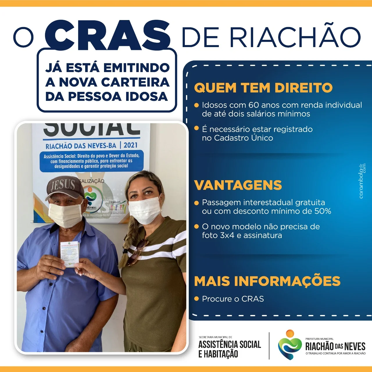 RIACHÃO DAS NEVES: Carteira da Pessoa Idosa