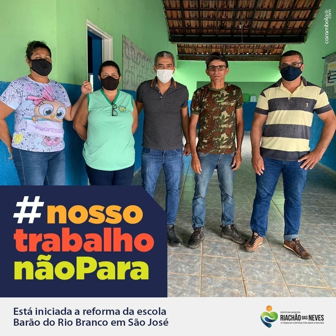 PREFEITURA DE RIACHÃO DAS NEVES: Reforma Escola São José
