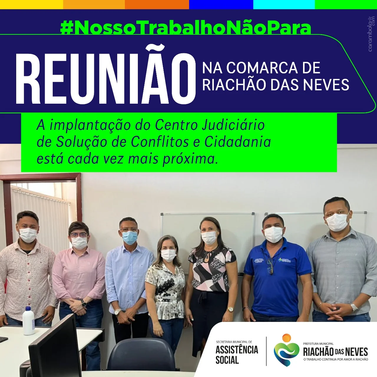Realizamos na comarca de Riachão das Neves uma importante reunião com o juiz titular Dr. Pedro Hally Maux Lopes.