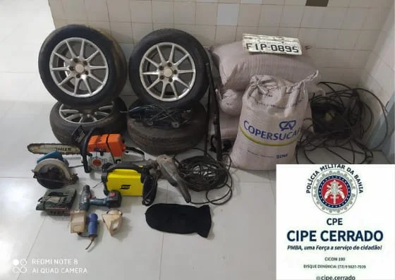 Barreiras: Cipe Cerrado recupera materiais roubados e prende receptadores no KM 30