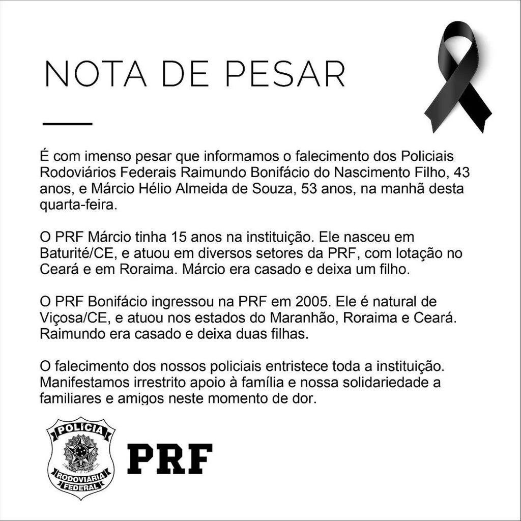 NOTA DE PESAR