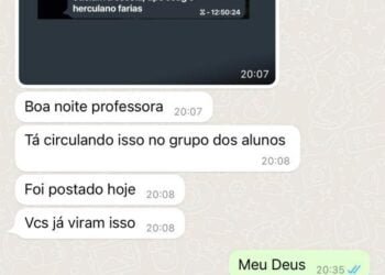 Ameaça que circula em redes sociais