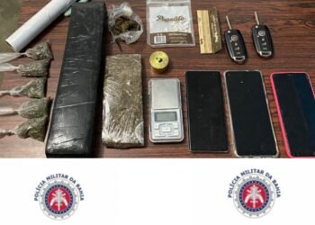 86ª CIPM e CIPE Cerrado prendem indivíduo em flagrante por tráfico de drogas