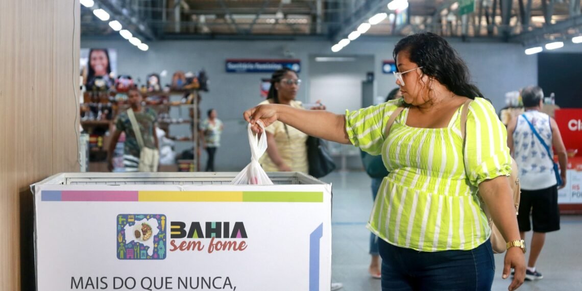 Bahia Sem Fome implanta novos pontos de coleta em estações de metrô e amplia arrecadação em Salvador