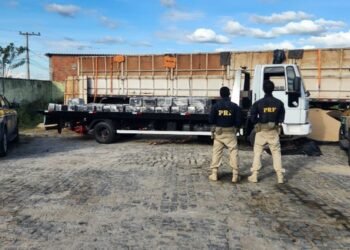 PRF BA apreende 4 toneladas de maconha do Paraguai escondida em meio a carga de arroz e dá prejuízo de R$ 8 milhões no narcotráfico