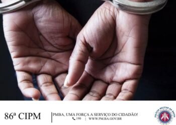 86ª CIPM realiza prisão em flagrante por tentativa de homicídio em Santa Rita de Cássia