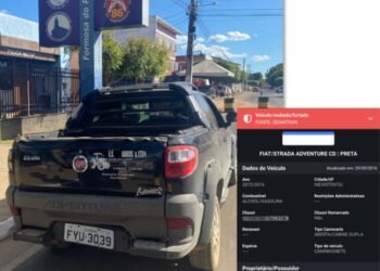 86ª CIPM apreende veículo com placa falsa e restrição de furto