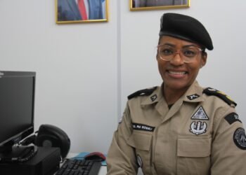 Conheça a primeira mulher a comandar um batalhão na história da PMBA