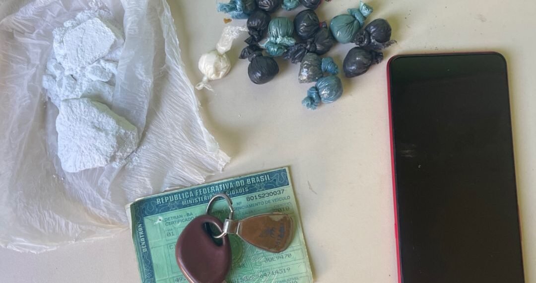 86ª CIPM realiza prisão em flagrante por tráfico de drogas