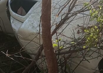 Motorista fica gravemente ferido após saída de pista na BR 135