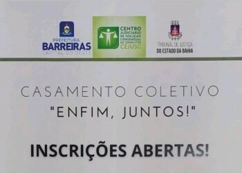 “Enfim, Juntos”: Abertas inscrições para o primeiro casamento coletivo do Cejusc, em Barreiras