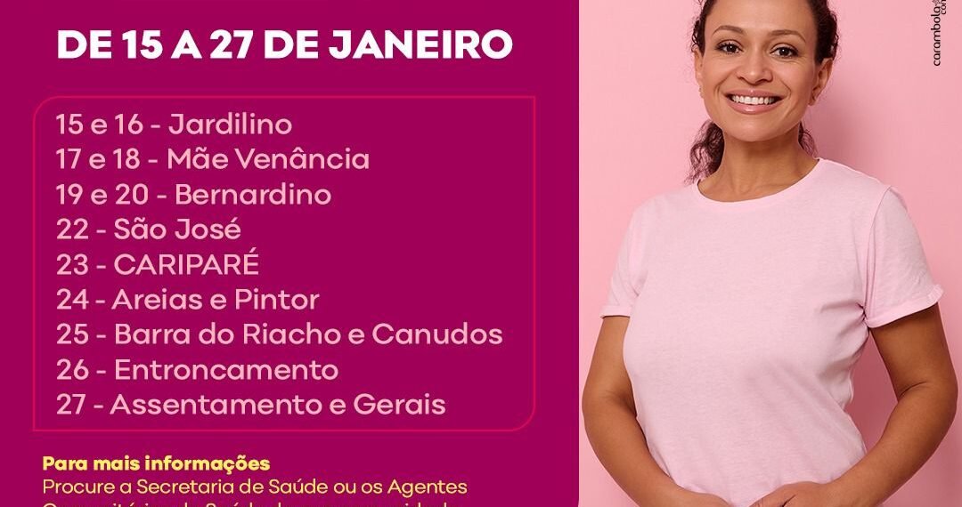 Prefeitura de Riachão das Neves realiza Mutirão de Mamografia para mulheres de 40 a 69 anos