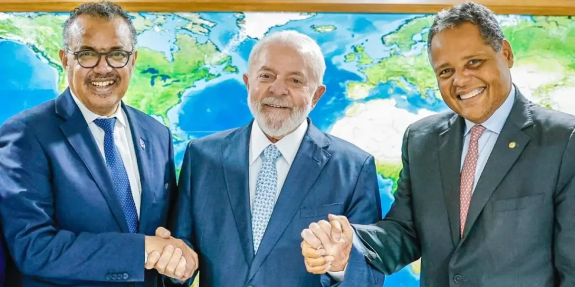 Antonio Brito participa de reunião entre Lula e diretor da OMS para discutir situação da saúde do Bras