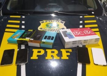 Em Barreiras (BA), PRF apreende aparelhos celulares transportados ilegalmente