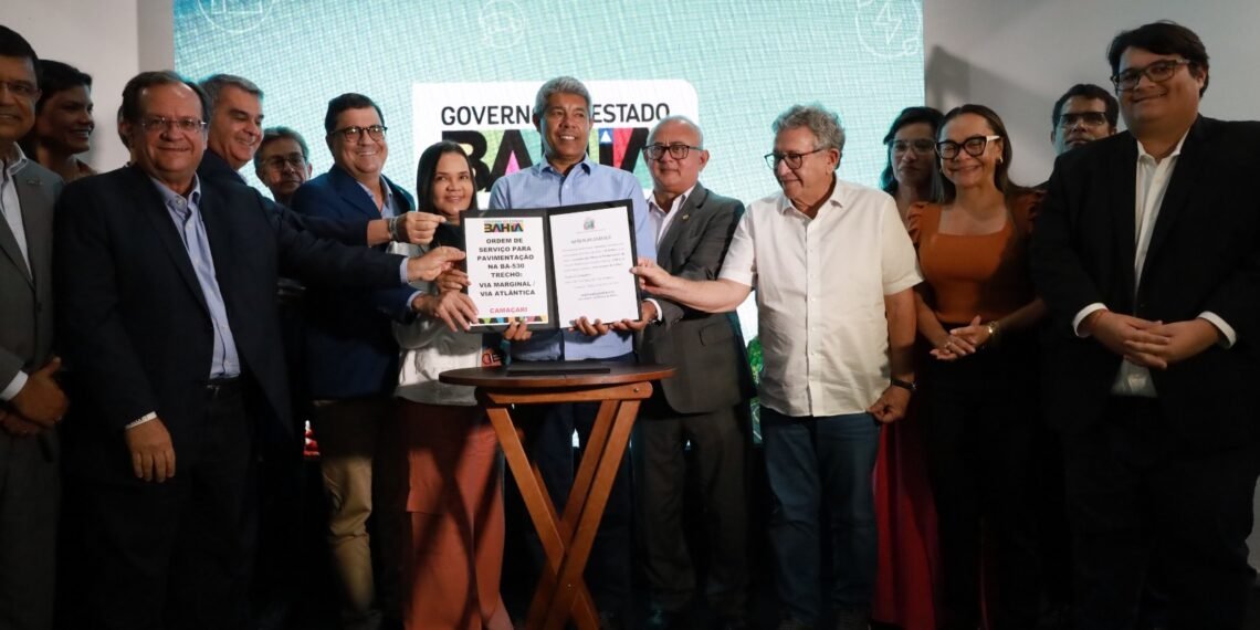 Em Camaçari, Jerônimo autoriza restauração de 19 vias no Polo Industrial e o início dos cursos de qualificação para a seleção da BYD