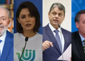 Em nova pesquisa, Lula aparece à frente de Bolsonaro, Michelle e Tarcísio para eleições de 2026
