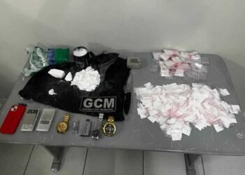 GCM de LEM prende suspeito com drogas e itens de valor após acidente de trânsito