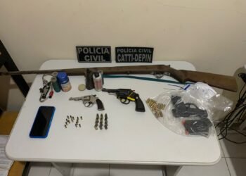 POLÍCIA CIVIL CUMPRE MANDADOS DE BUSCA E APREENSÃO E PRENDE EM FLAGRANTE DELITO TRÊS PESSOAS ENVOLVIDAS COM GRILAGEM DE TERRA NA CIDADE DE SÃO DESIDÉRIO (BA)