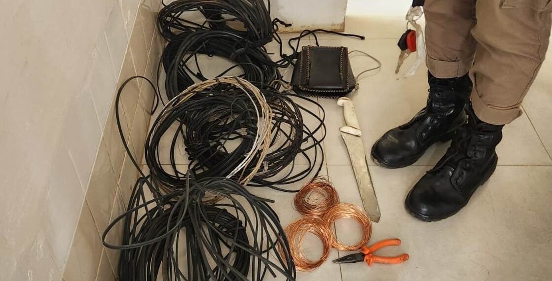 Suspeito de furtar cabos de energia é preso pela polícia em Barreiras