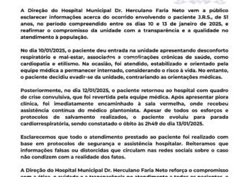 Riachão das Neves: Hospital emite nota sobre morte de paciente