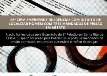 Santa Rita de Cássia: Indivíduo com três mandados de prisão em aberto é preso