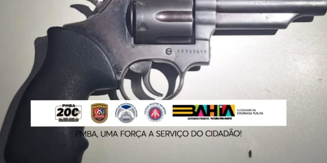 Rondesp CPR-Oeste apreende arma de fogo no centro de Barreiras