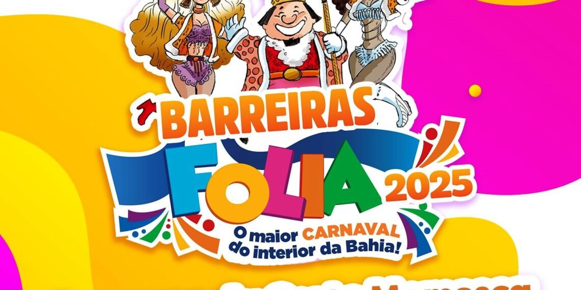 Barreiras Folia 2025: Concurso da Corte Momesca Jorge Luiz Moraes (Polôgo) segue com inscrições abertas até o próximo dia 13