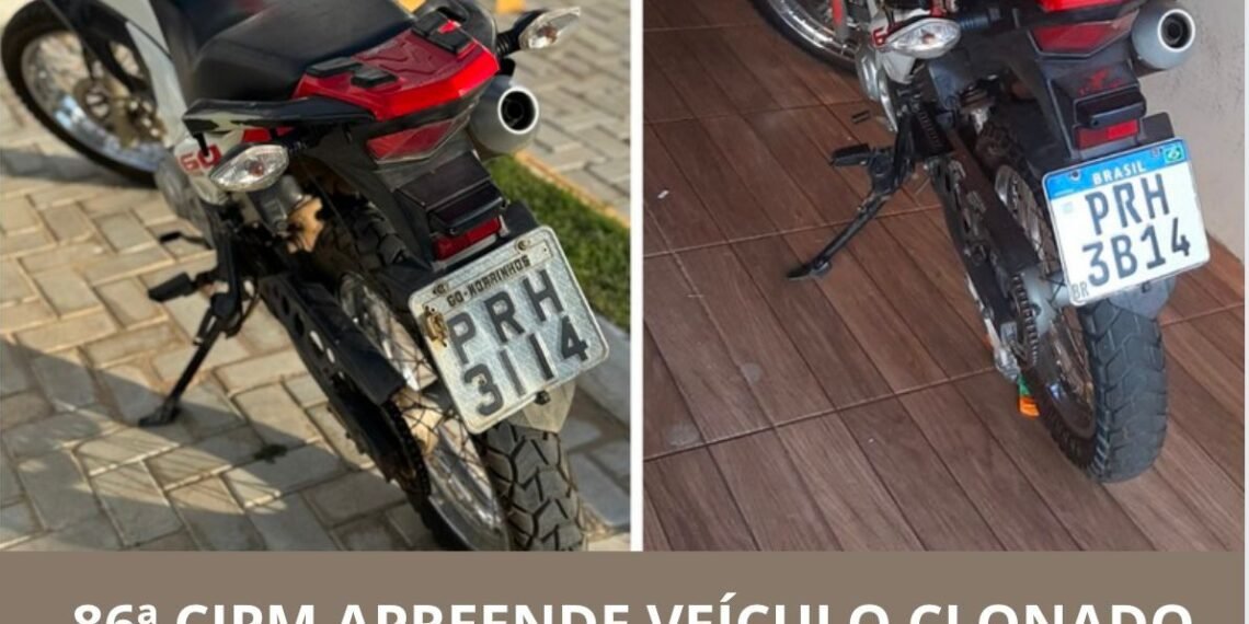 Polícia apreende moto clonada e prende condutor em flagrante em Santa Rita de Cássia