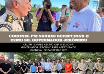 Governador Jerônimo Rodrigues é Recepcionado pelo CPR-O na Abertura do CARNAOESTE 2025