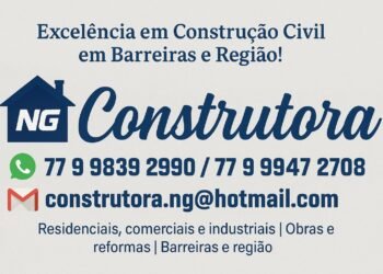 Construtora NG se destaca em Barreiras com equipe qualificada e serviços de excelência