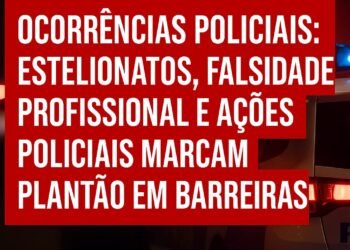 Ocorrências Policiais: Drogas, Estelionatos e Falsidade Profissional Marcam Plantão da Delegacia em Barreiras