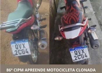 Motocicleta clonada é apreendida em Formosa do Rio Preto