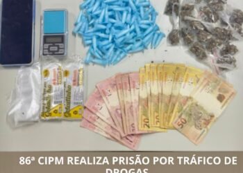 86ª CIPM realiza prisão em flagrante por tráfico de drogas