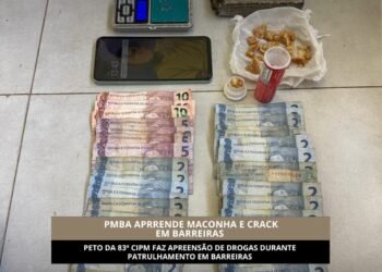 PETO da 83ª CIPM faz apreensão de drogas durante patrulhamento em Barreiras