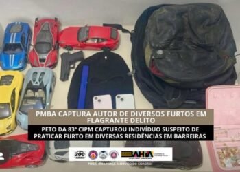 Suspeito de invasões e furtos é preso pela Polícia Militar em Barreiras