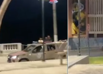 Motociclistas causam transtornos no cais, centro histórico de Barreiras, PM age