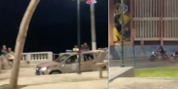 Motociclistas causam transtornos no cais, centro histórico de Barreiras, PM age