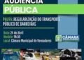 CÂMARA DE BARREIRAS REALIZA AUDIÊNCIA PÚBLICA SOBRE O TRANSPORTE PÚBLICO DO MUNICÍPIO